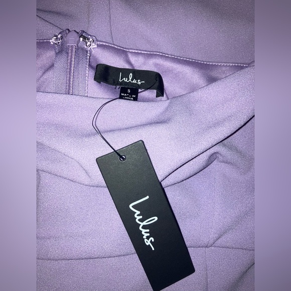 Lulus Lilac One-Shoulder Sleeveless Midi Dress - Picture 4 of 5